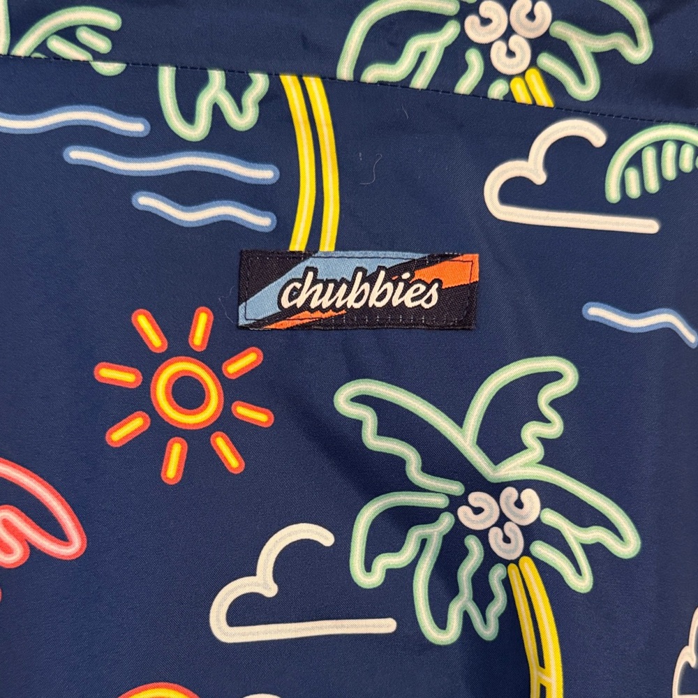 Chubbies Neon Patterned Windbreaker Jacket With R… - image 3